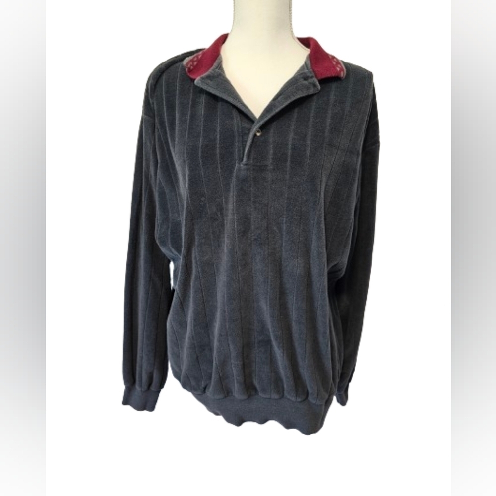 Irvine Park Vintage Long Sleeve Polo Men's Size XL